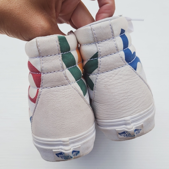 VANS Old Skool Route 66 rainbow sk8 high white sneakers - Picture 7 of 13